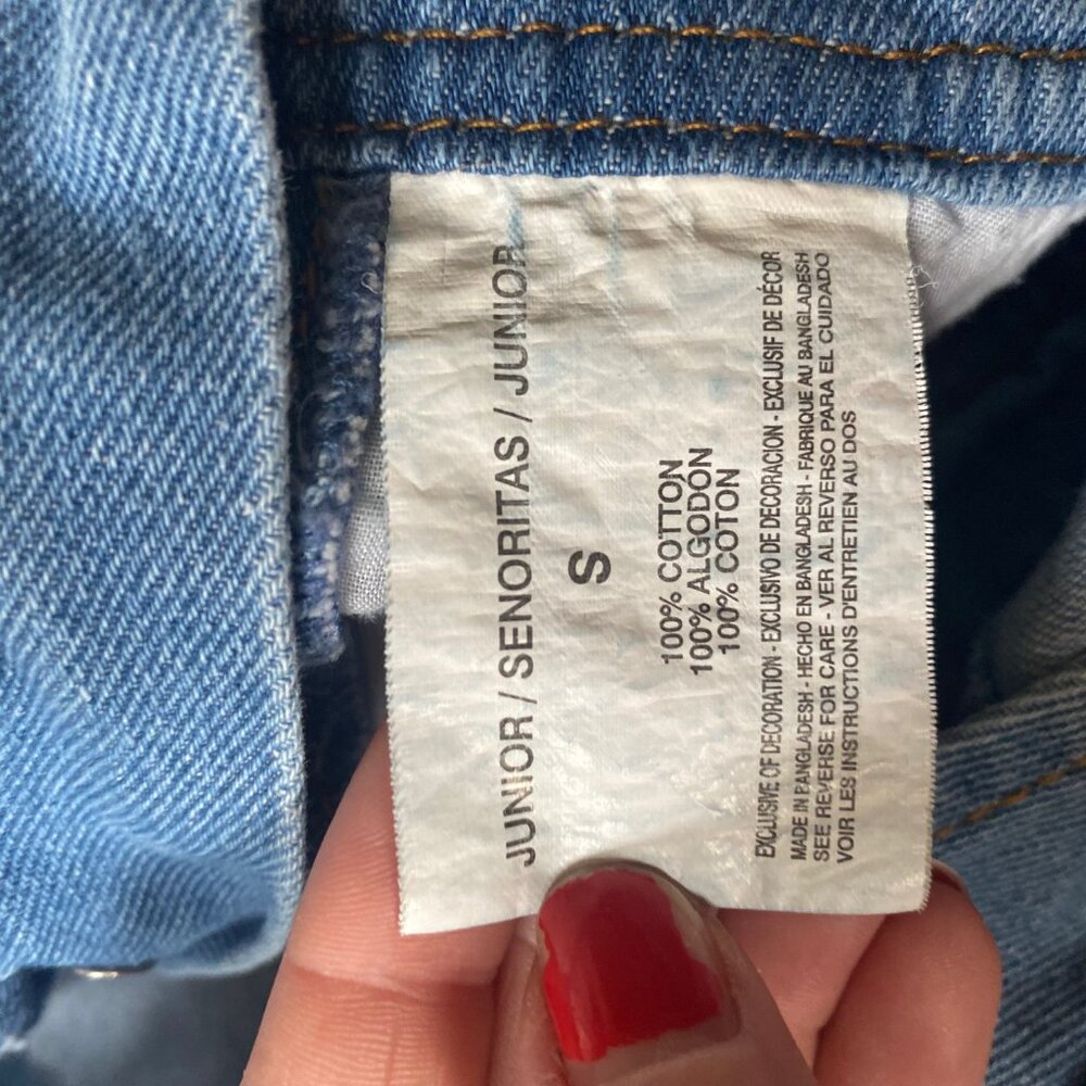 L.e.i Distressed Overall Shorts - Picture 3 of 4